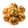 Nudos de Ajo y Parmesano Reggiano